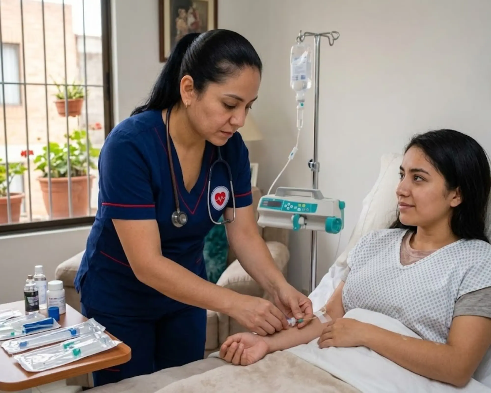 Pacientes en cama a domicilio en Medellín — Manantial de Vida